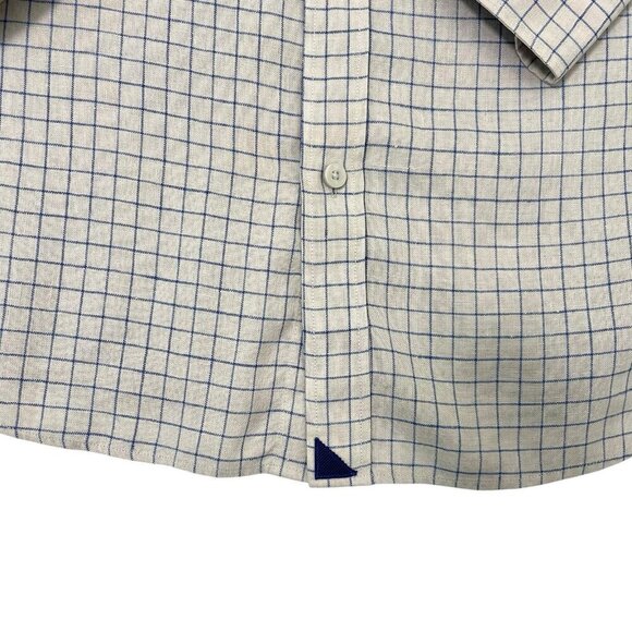 Untuckit 100% Linen Wrinkle-Resistant Button Front Long Sleeve Shirt size XXL - Picture 2 of 6